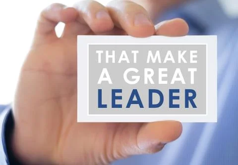 That make a great Leader Stock Photos