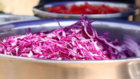 To make green salad  1 Stock Footage 312948721