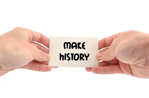 Make history text concept Stock Photos