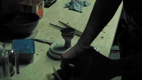 Make Hookah Stock Footage 103390864