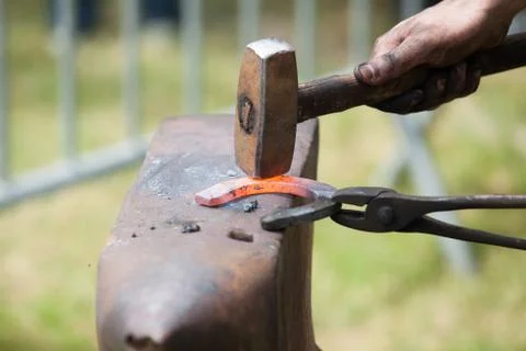 Make a horseshoe Stock Photos