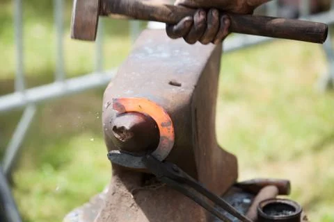 Make a horseshoe Stock Photos