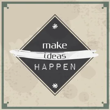 Make ideas happen Illustrazione stock