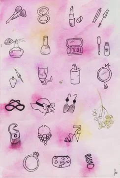 Make up Stock Illustration