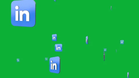 Make an Impact with Linkedin Logo Animation for Effective Advertising Vídeos de archivo 244103506