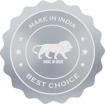 Make in India Silver Best choice , Make in india, Best Choice, Make in Indi.. Stock Illustration