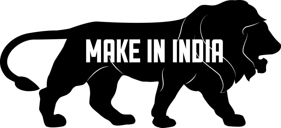 Make in India Vector icon | Make in India lion symbol | lion symbol Illustrazione stock