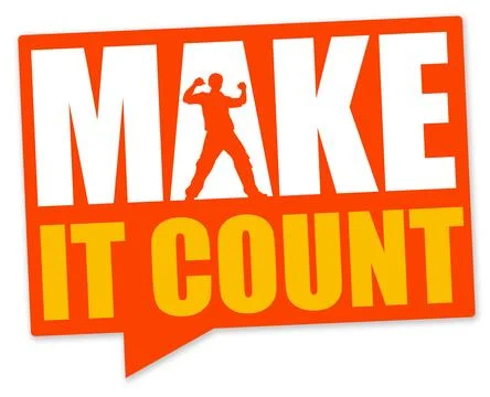 Make it count Illustrazione stock