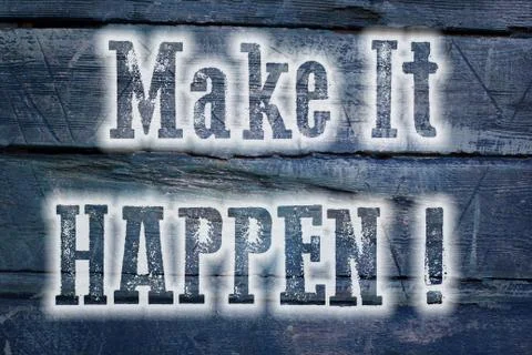 Make it happen concept Stock Illustration