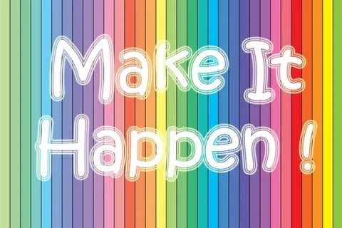 Make it happen concept Stock Illustration