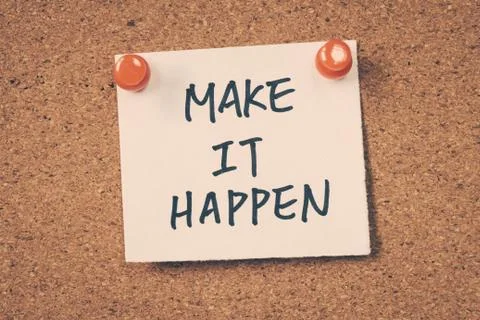 Make it happen Foto stock