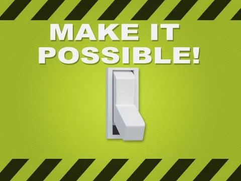 Make it Possible! concept Stock Illustration