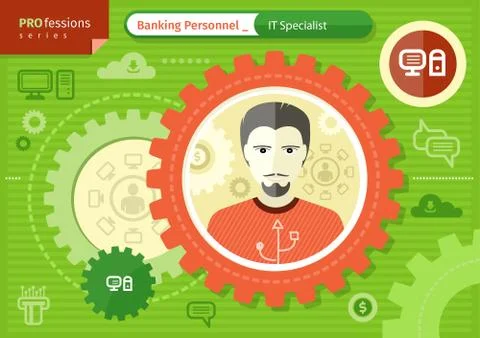 Make it specialist profession concept Stock Illustration