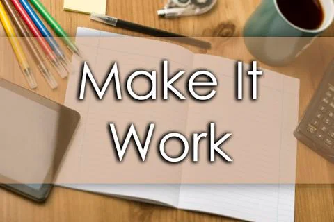 Make It Work - business concept with text 스톡 사진