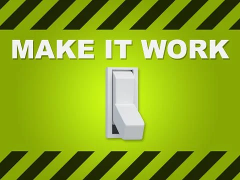 Make it Work concept 스톡 일러스트