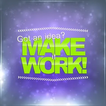Make it work Stock Illustration