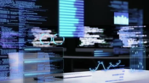 Make it work, make it right, make it fast. 4k footage of a programmers desk with Stock Footage 201112244