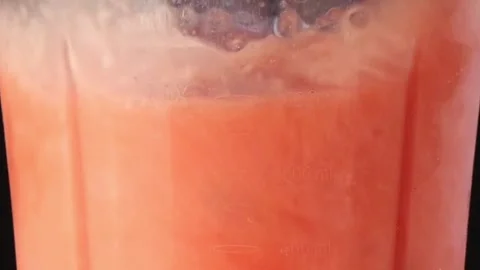 Make juices at home, drinks and healthy diet foods, smoothies, milk, yogurt, 스톡 동영상 334644075