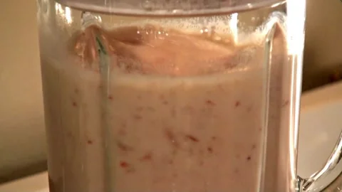 Make juices at home, drinks and healthy diet foods, smoothies, milk, yogurt, 스톡 동영상 334644084