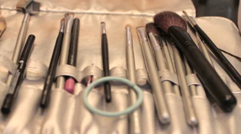 Make-up kit pan Video stock 32596531