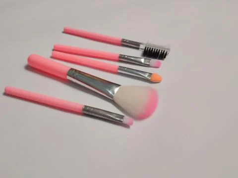 Make up kit on white background Stock Photos