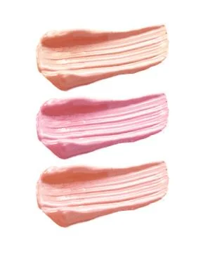 Make up lipgloss isolate set Stock Photos