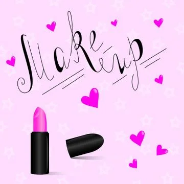 Make up lipstick Stock Illustration