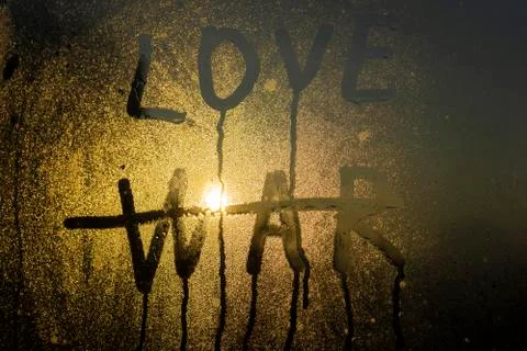 Make love not war Stock Photos