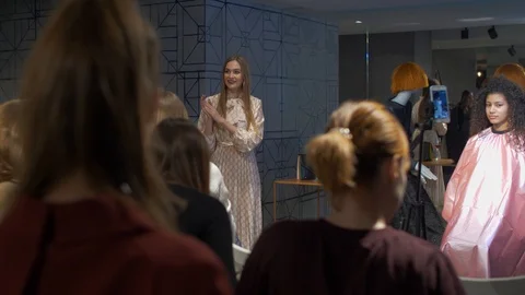 Make-up master class Stock Footage 122629315