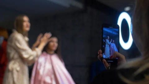 Make-up master class Stock Footage 122705016