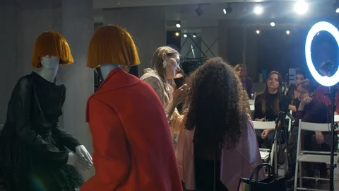 Make-up master class Stock Footage 122705544