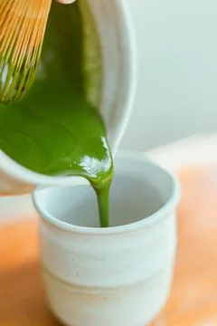 Make matcha green tea Stock Photos
