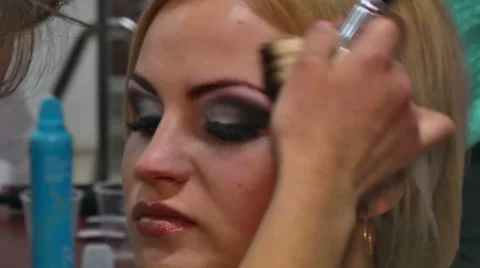Make Up Models 2 Stock Footage 37606425