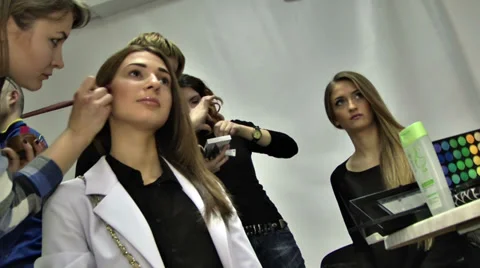 Make Up Models 8 Stock Footage 37606902