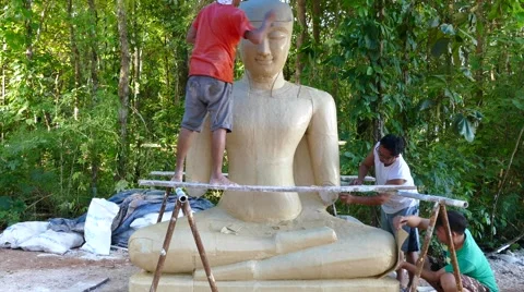 Make mold buddha Stock Footage 66301523