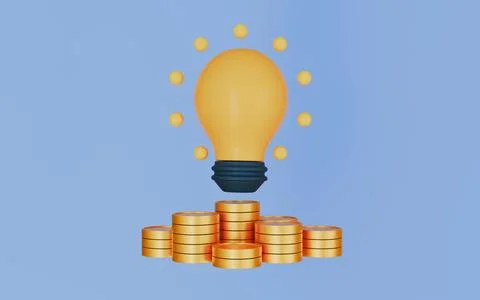 Make money idea concept 3d illustration Stock Illustration