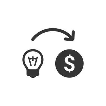 Make Money Idea Icon Stock Illustration