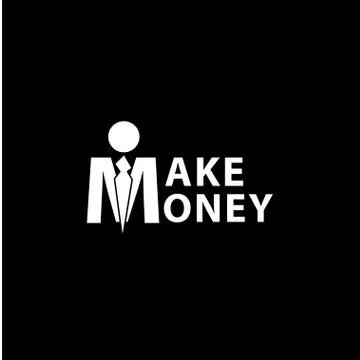 Make money lettering Stock Illustration