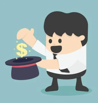 Make Money with magic Stock Illustration