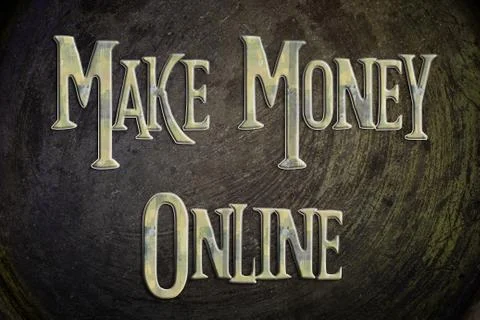 Make money online concept Stock Illustration