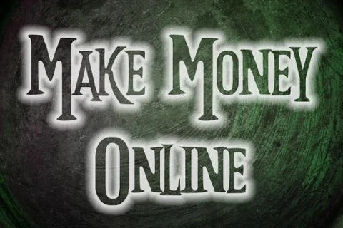 Make money online concept Stock Illustration