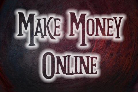 Make money online Stock Illustration