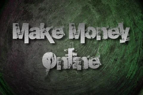 Make money online Stock Illustration