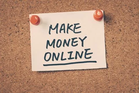 Make money online Stock Photos