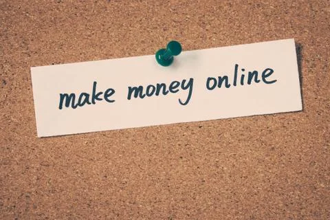 Make money online Stock Photos