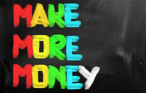 Make more money concept Stock Illustration