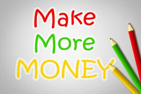 Make more money concept Stock Illustration