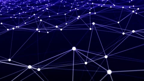 Make Network Connection with Artificial Intelligence Technology Stock Footage 254850182