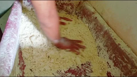 Make noodle dough Stock Footage 262936989