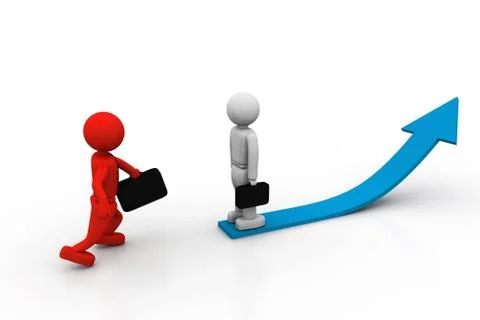 To make one's career. Stock Illustration